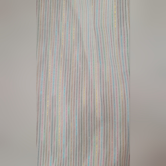 La Vie Rebecca Taylor Lurex Stripe Halter Dress - Picture 3 of 8